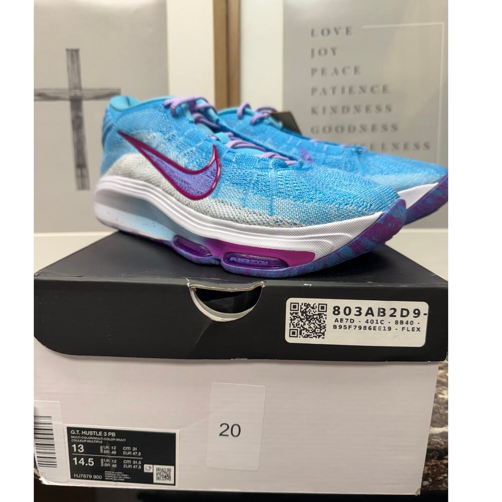 Nike G.T. Hustle 3 PB "Multi-Color" NIB | Men's 13 / Women's 14.5 | HJ7679-900